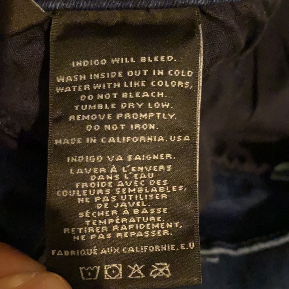 Jbrand dark denim jeans size 28 - Picture 6 of 6
